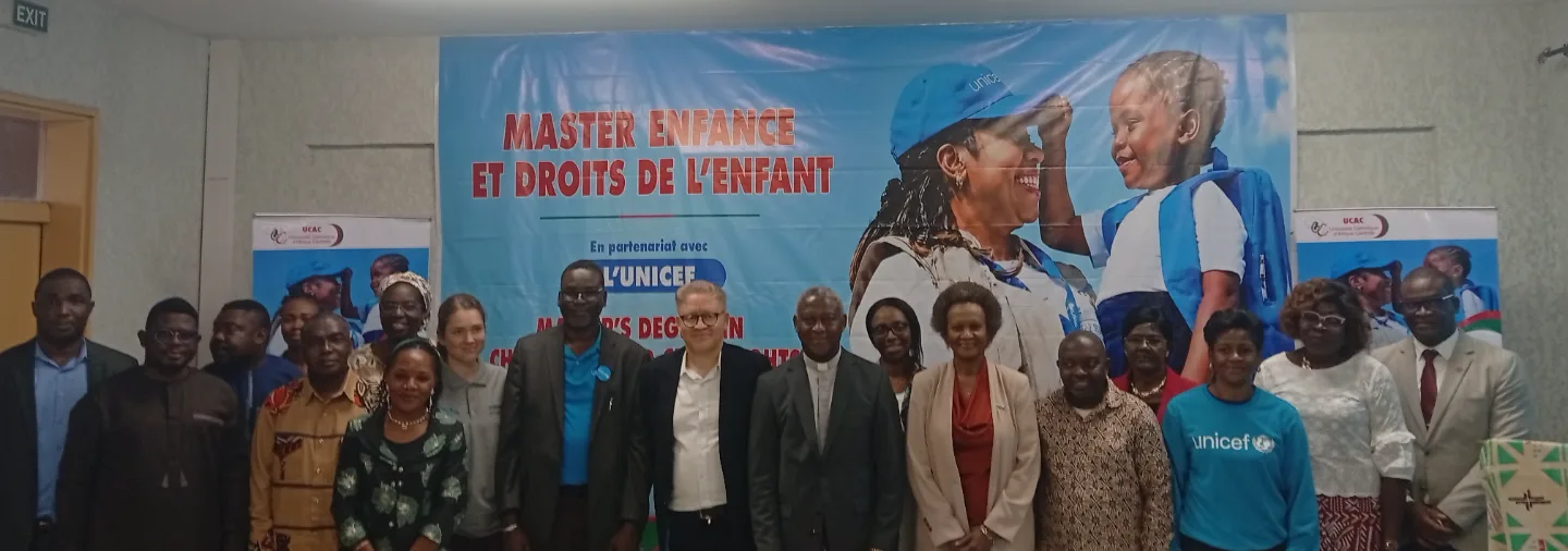 ​Master Enfance et Droits de l’Enfant : l'UCAC et l'UNICEF allient théorie et terrain